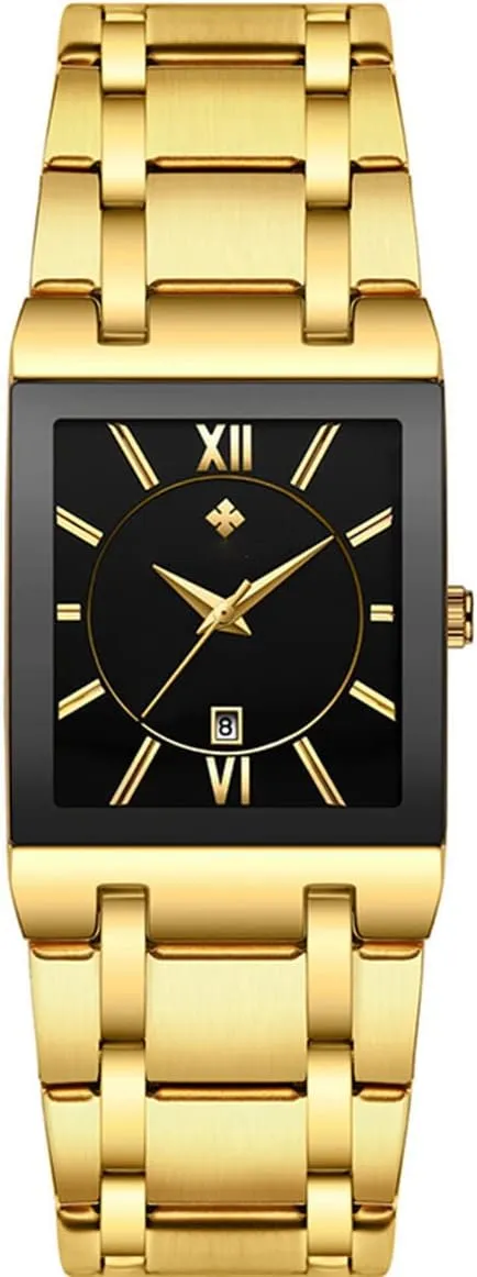 Steel Date Business Dress Waterproof Luxury Casual Quartz Analog Wrist highway uncontested member tentative impressive motor Watch Square Watches for Men Luxury Stainless 