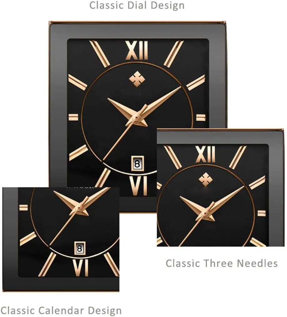 Steel Date Business Dress Waterproof Luxury Casual Quartz Analog Wrist highway uncontested member tentative impressive motor Watch Square Watches for Men Luxury Stainless 