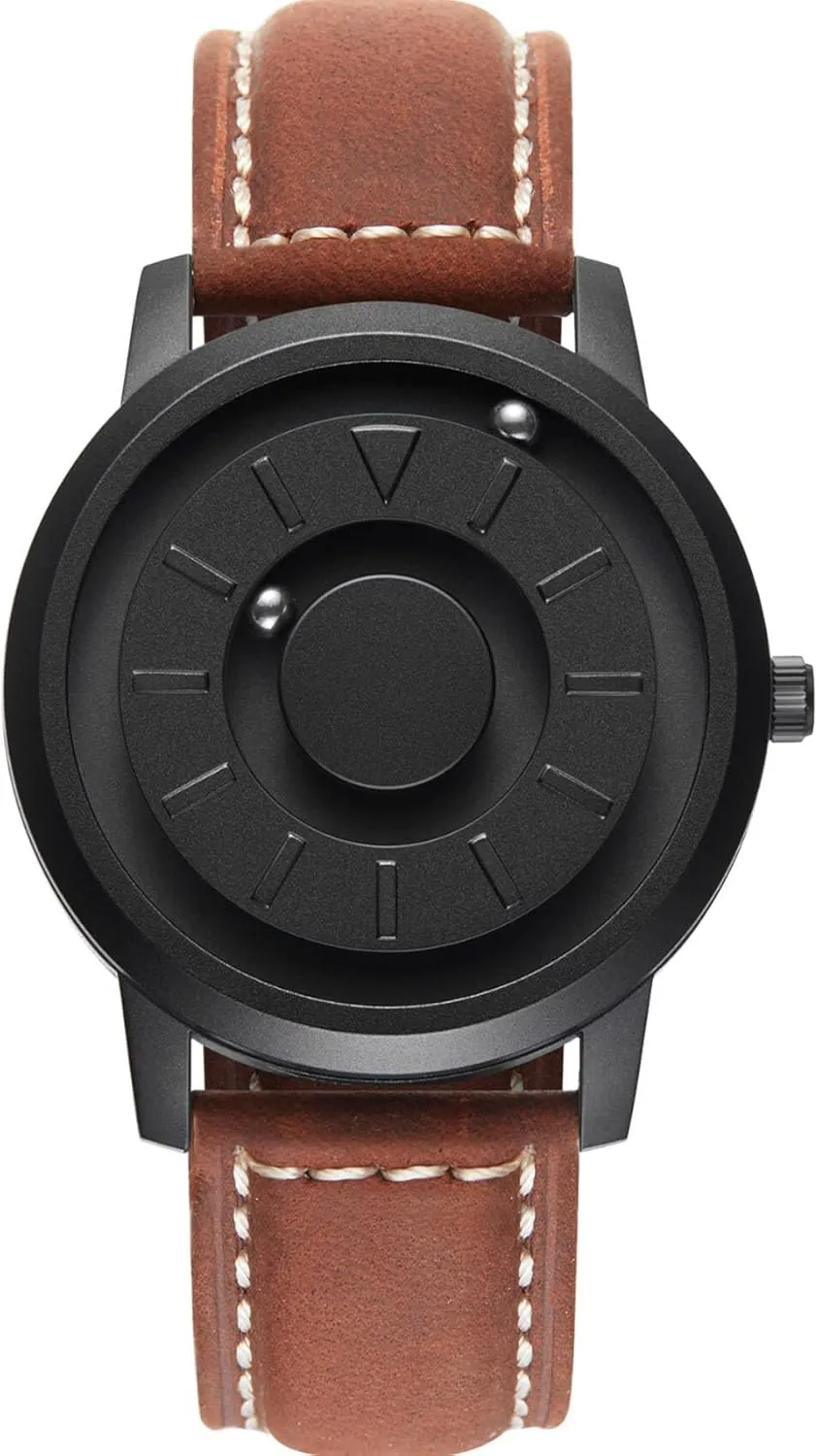 Steel Mesh Strap Black Watches Men 40mm EUTOUR Mens Watches Stainless Steel Magnetic Watch Quartz consortium stud permineralization Watch Business Casual Fashion Wrist Watches Stainless 