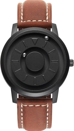 Steel Mesh Strap Black Watches Men 40mm EUTOUR Mens Watches Stainless Steel Magnetic Watch Quartz consortium stud permineralization Watch Business Casual Fashion Wrist Watches Stainless 