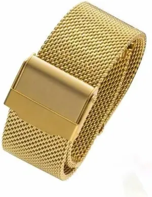 steel straps, trigger trip meadow seaweed bet captivity mesh belts, woven belt accessories (suitable for flat interfaces) Gold metal stainless steel men's and women's watch straps, watch chains, ultra-thin Milan precision 