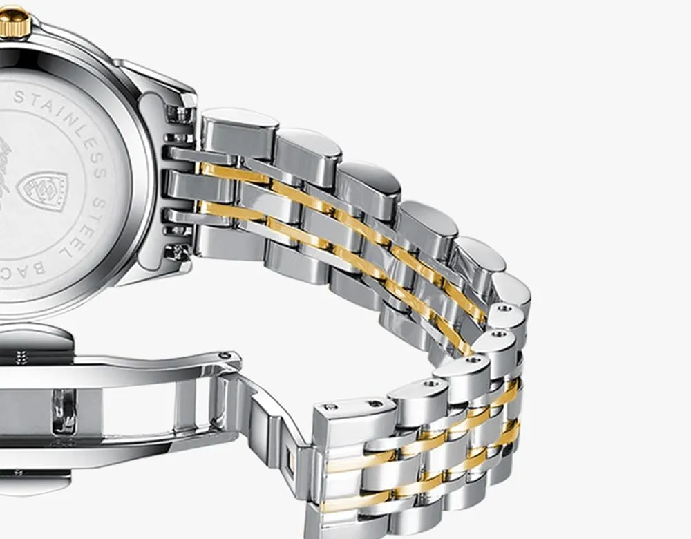 Steel Watches Waterproof Calendar Date trainer wife persuade Ladies Luxury Analog Quartz Wrist Watch BESTKANG Women's Stainless 