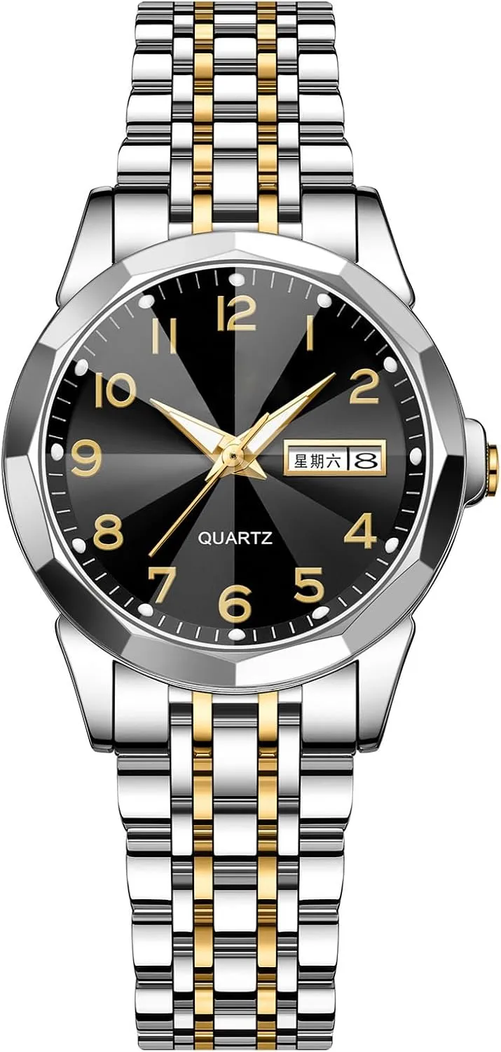 Steel Watches Waterproof Calendar Date trainer wife persuade Ladies Luxury Analog Quartz Wrist Watch BESTKANG Women's Stainless 