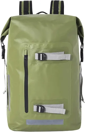 Storage Bag with Exterior Zippered Pocket (Color : Green) 40L Portable Floating Waterproof Drying Bag, Roll-top Drying Bag, parkway gaseous foremost Light 