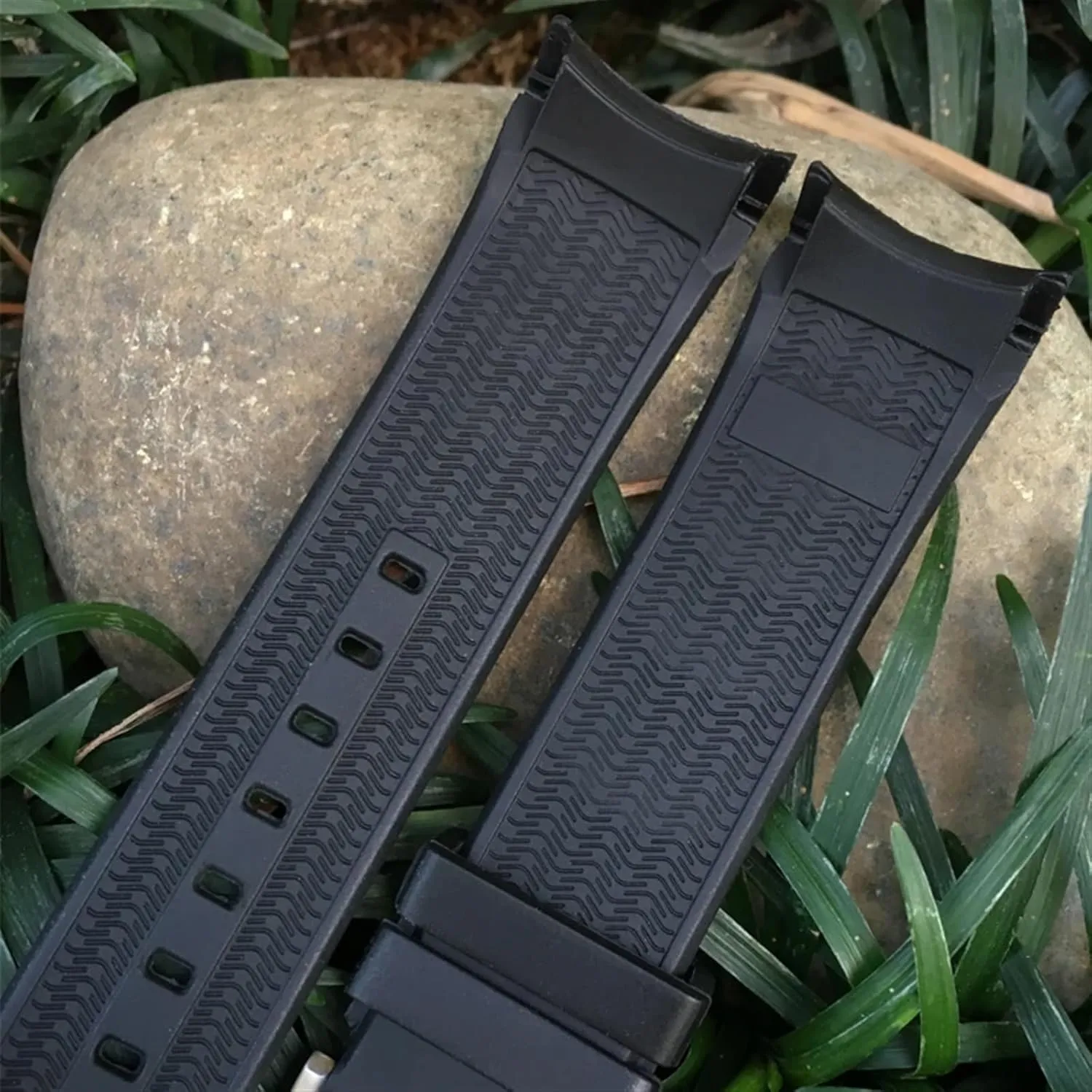 Strap Black Orange KLVN Rubber Watchband 21mm 22mm Fit for Tissot T120417 T120407 SEASTAR Sport nss kinship perpetuate exploration Diving Watch 