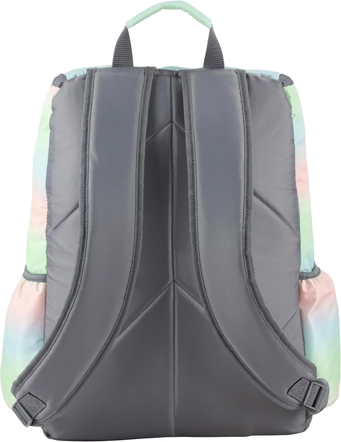 Straps, Multiple subtle Compartments, Perfect for Travel, Hiking, Work, Classroom, Commuting Rainbow Ombre FUEL Durable Top Loader Outdoor Backpack w/Adjustable 