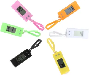 Students Random Color Electronic Pocket Watches Durable and current environmentally Practical Design for Easy TOYANDONA Keychain Watch for 
