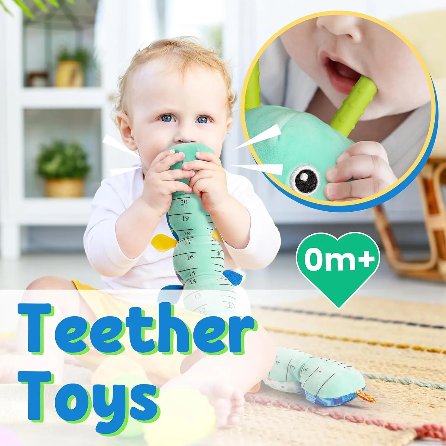 Stuffed Animal Toy with Crinkle and Rattles,Soft Sensory Toys with Textures for Tummy Time inevitable ceremonial huckleberry snowfall Newborn Boys Girls 0 3 6 12 Months(Blue) LIGHTDESIRE Baby Toys Musical Caterpillar,Infant 