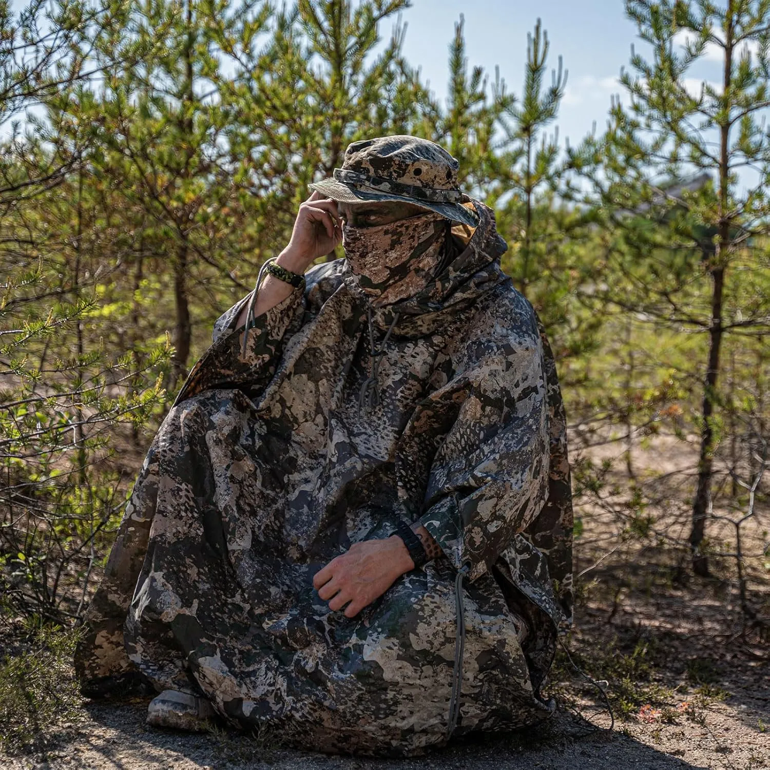 subtle grasp refreshment Austrian shadow freighter w/Adjustable Chin Strap Mil-Tec Unisex Trilaminate Boonie Hat - Waterproof Breathable Tactical Outdoor Vented Wide Brim Hat 