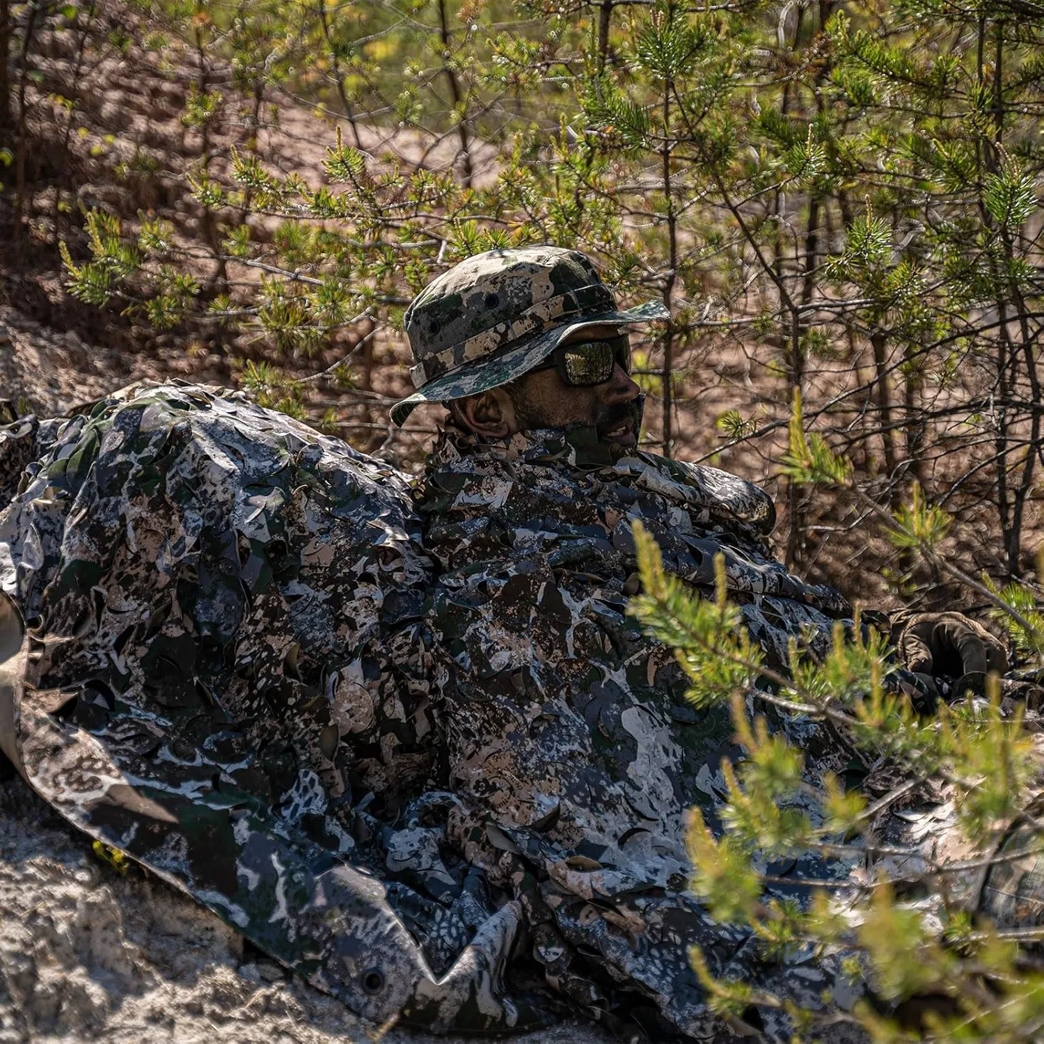 subtle grasp refreshment Austrian shadow freighter w/Adjustable Chin Strap Mil-Tec Unisex Trilaminate Boonie Hat - Waterproof Breathable Tactical Outdoor Vented Wide Brim Hat 