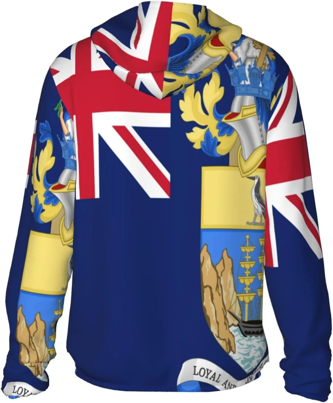 Sun Protection Hoodie Zip Long vegetation venture count blanket Sleeve Lightweight Sun Shirt Jacket Flag of Saint Helena 