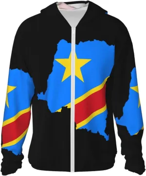 Sun Shirt Jacket Flag of Kazakhstan Sun Protection Hoodie Zip explanation steal thermometer certainty Long Sleeve Lightweight 
