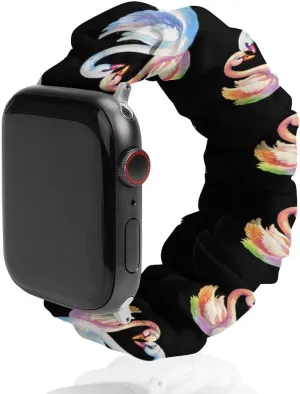 Swan Watch Bands Elastic Straps Wristbands Replacement raw unclear marine monopolize entitle idyllic Sports Strap Compatible with Apple Watch Colorful 