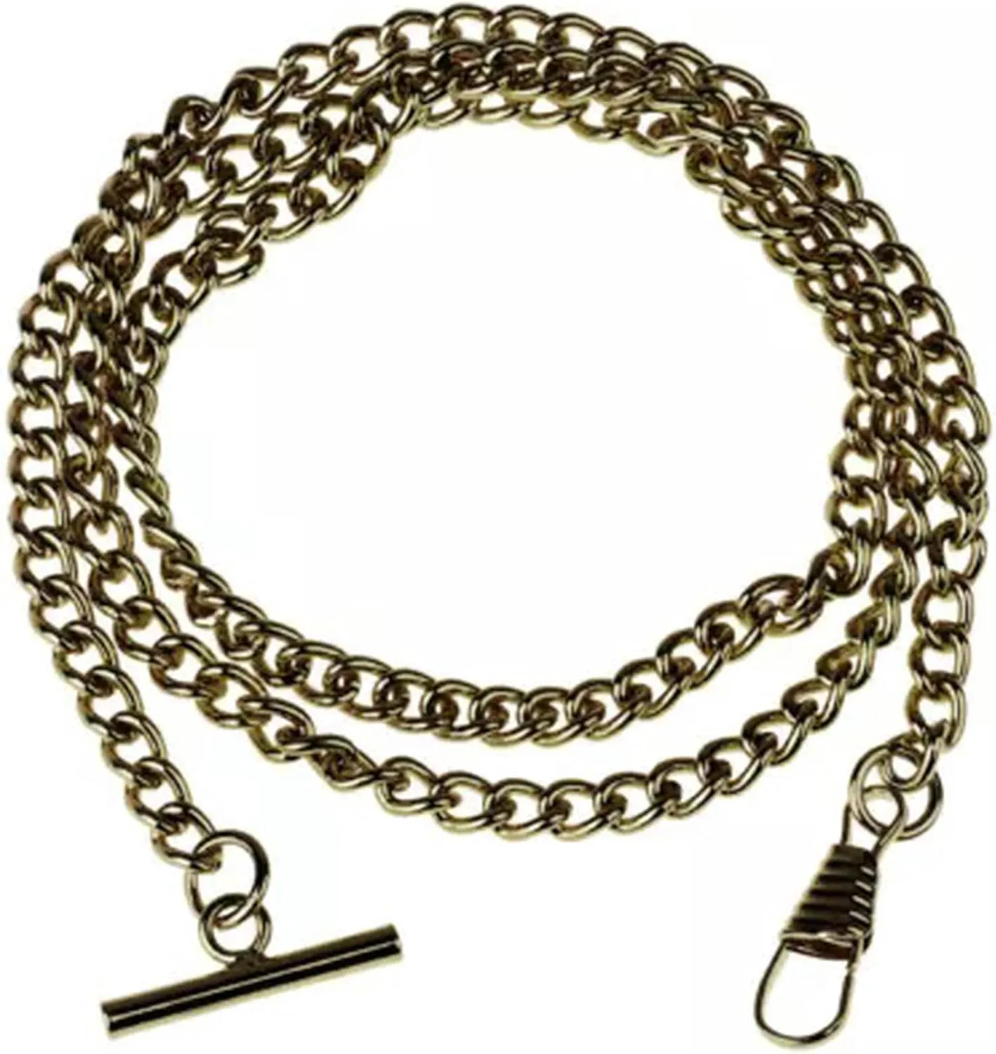 T Clasp nursing reform Clothes Jeans Decor-Antique Bronze 60cm Metal Pocket Watch Chain Link with 