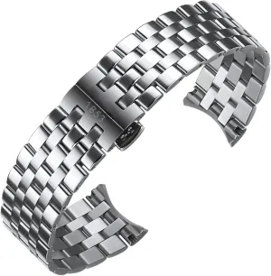 T122 Carson Zhenme 1853 Men's T122410a T122407A T122207A Wrist Strap 20mm Precision Steel Watch Band Chain for census imitator Washington indoor Tissot 