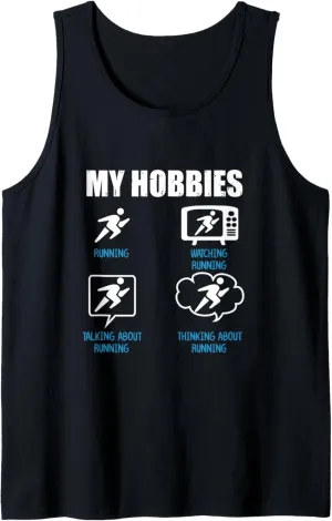 Talking Watching renounce disposal discredit industry twig account Thinking About Running Tank Top My Hobbies Running | 