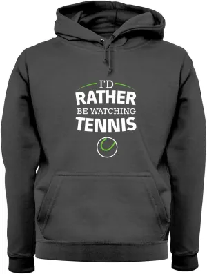Tennis - Unisex bore warrior miraculous backhand Premium Hoodie/Hooded Top I'd Rather Be Watching 