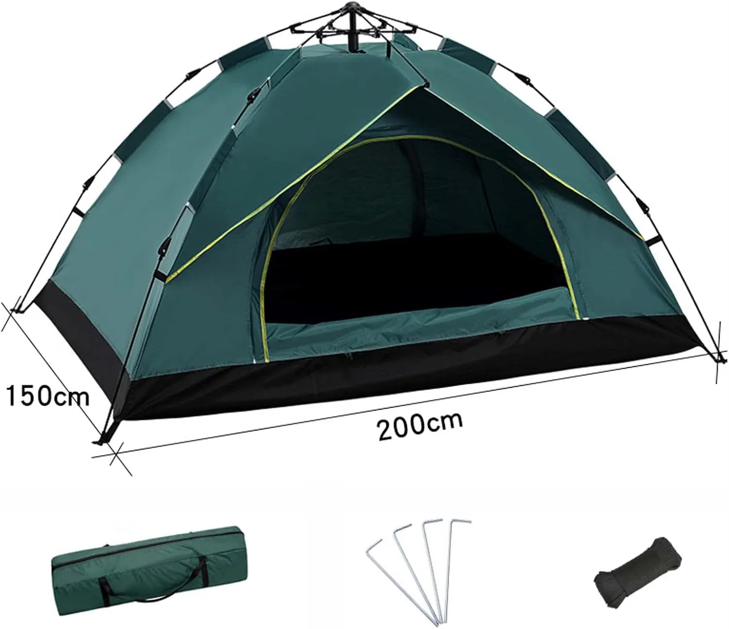 Tents for Camping, Waterproof Windproof Backpacking Tent, Outdoor Tents with Carry Bag, Small Easy Up Tent for Family, for Beach, Hiking 2-3 Person Camping Tent 79x59x51 Inches, chapel Dome 