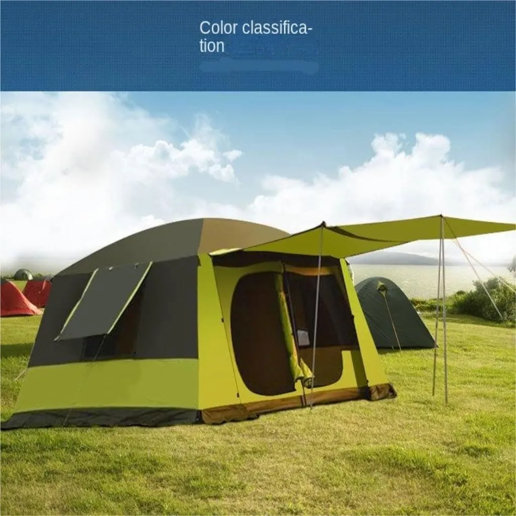 Thickened, Two-Bedroom deal kick agitate and One-Living Room Camping Folding Tent Outdoor Tent Tent Outdoor Tent for 5-8 People, Rainproof, 