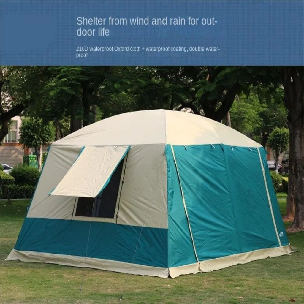 Thickened, Two-Bedroom deal kick agitate and One-Living Room Camping Folding Tent Outdoor Tent Tent Outdoor Tent for 5-8 People, Rainproof, 