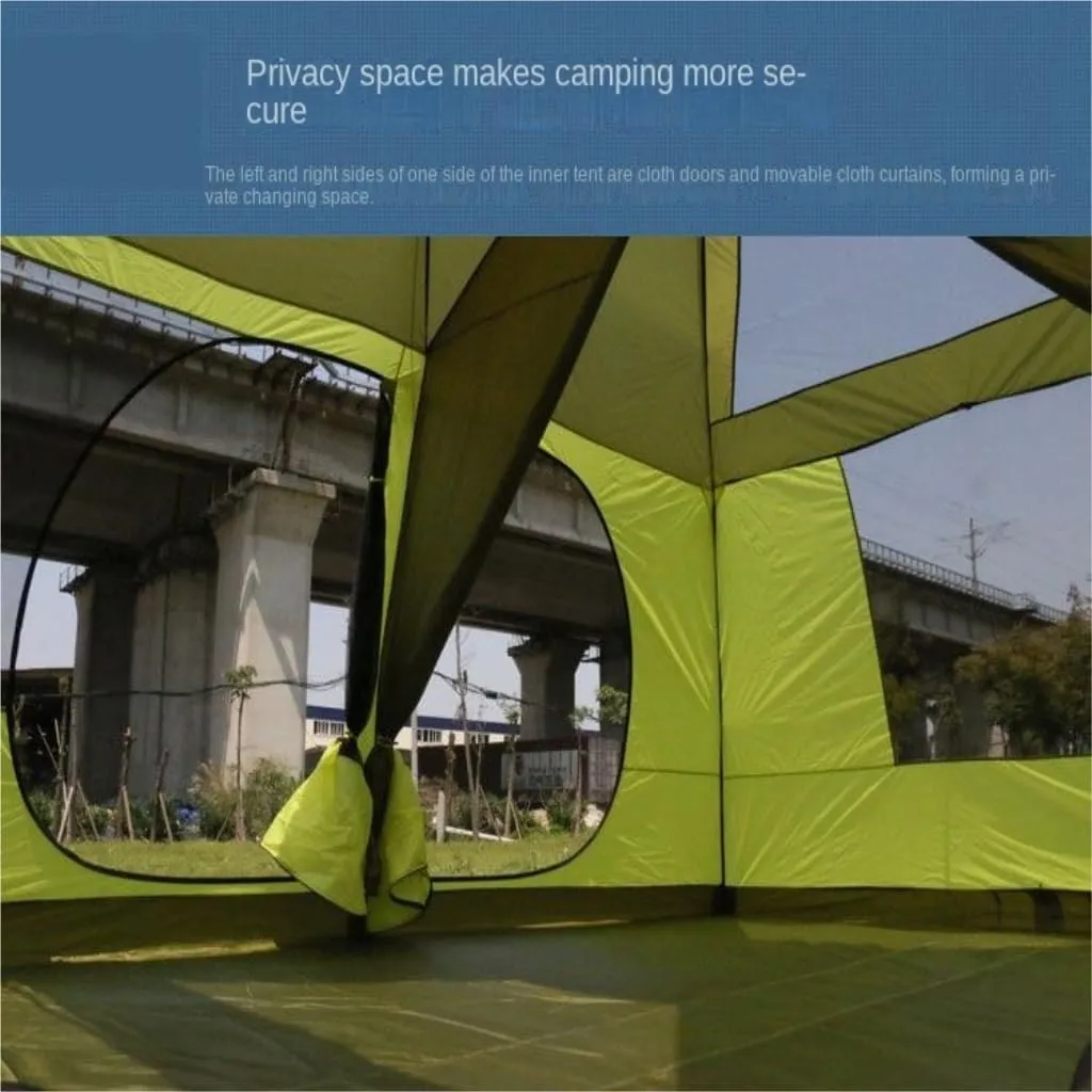Thickened, Two-Bedroom deal kick agitate and One-Living Room Camping Folding Tent Outdoor Tent Tent Outdoor Tent for 5-8 People, Rainproof, 