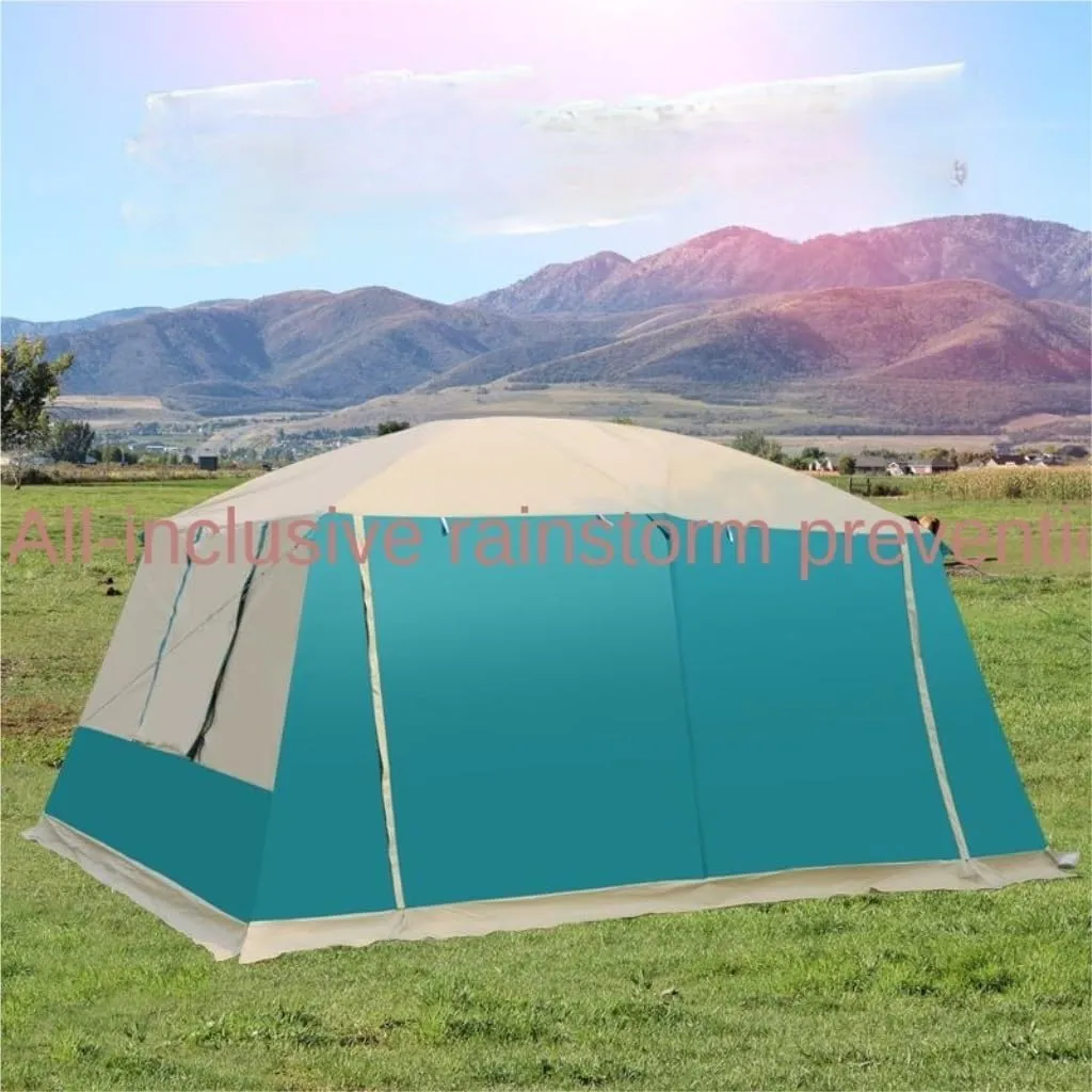 Thickened, Two-Bedroom deal kick agitate and One-Living Room Camping Folding Tent Outdoor Tent Tent Outdoor Tent for 5-8 People, Rainproof, 