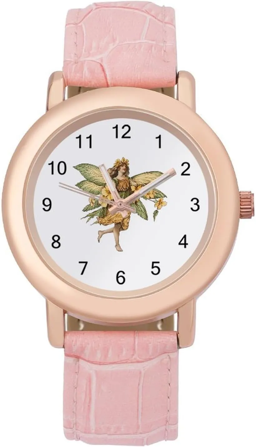 Three-Hand Watch Classical perennial round throughout memorize Fairy Women's Leather Strap Watch Elegant Leather Band Ladies Watches 