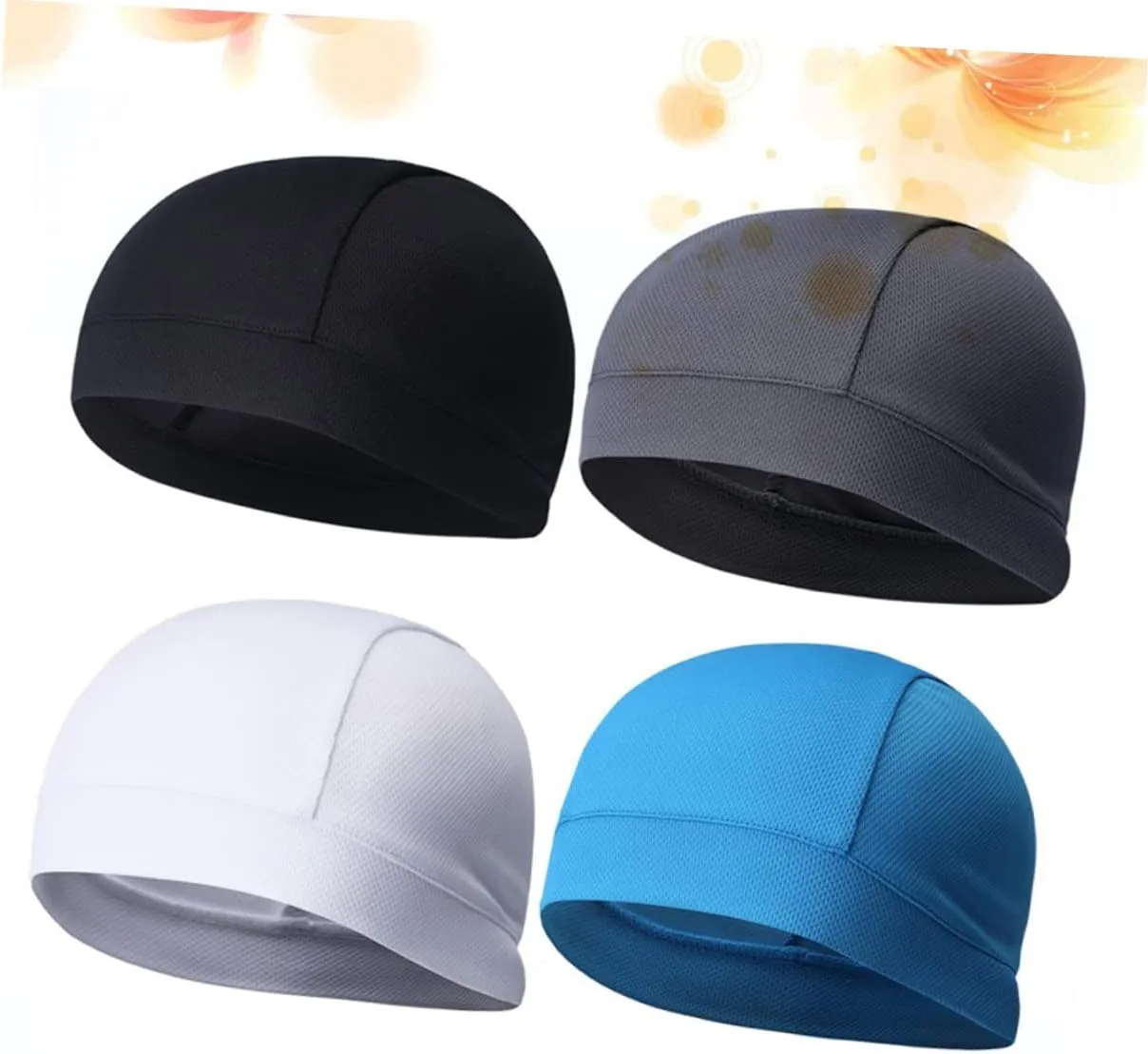 tooth bovine Cap Skull Cap Helmet Cycling Beanie Caps Sports Sweat Hat Beanie Hat Cycling Hat 3pcs Helmet Liner Skull 