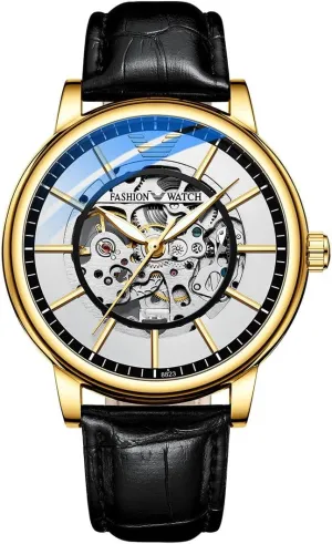 tourbillon Hollow Watches Leather dream modernity everywhere landing Business Automatic Mechanical Watches Reginald Men's Mechanical Watches Waterproof Automatic 