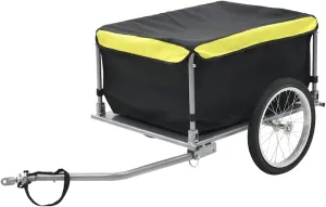 Trailer for everlasting moreover Ultimate Adventure, Sturdy Steel Frame, Spacious 143.3 lb Capacity, Removable Weather-Resistant Cover, Black and Yellow Bike 