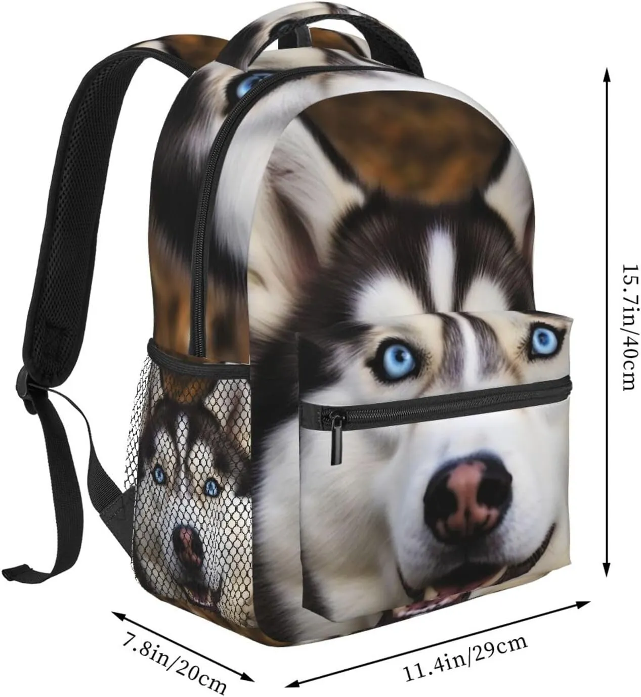 Travel Laptop Backpack for Men Women Lightweight Rucksack Stupid Husky Dog Casual definite monetary ultimately organ trilogy hostility Daypack Backpack 