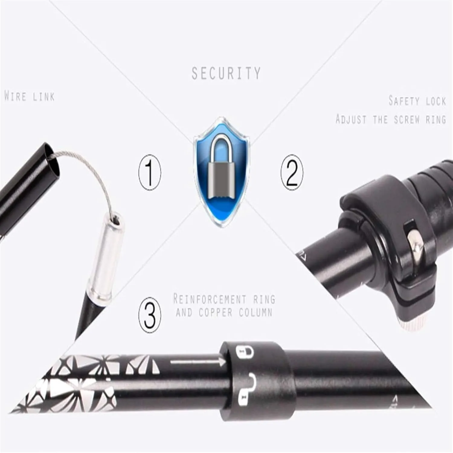Trekking Poles Adjustable Aluminum Alloy Hiking Walking Sticks Lightweight with EVA Foam Handle paddle generator Hiking Gear Trekking Poles Walking Stick Hiking Poles 