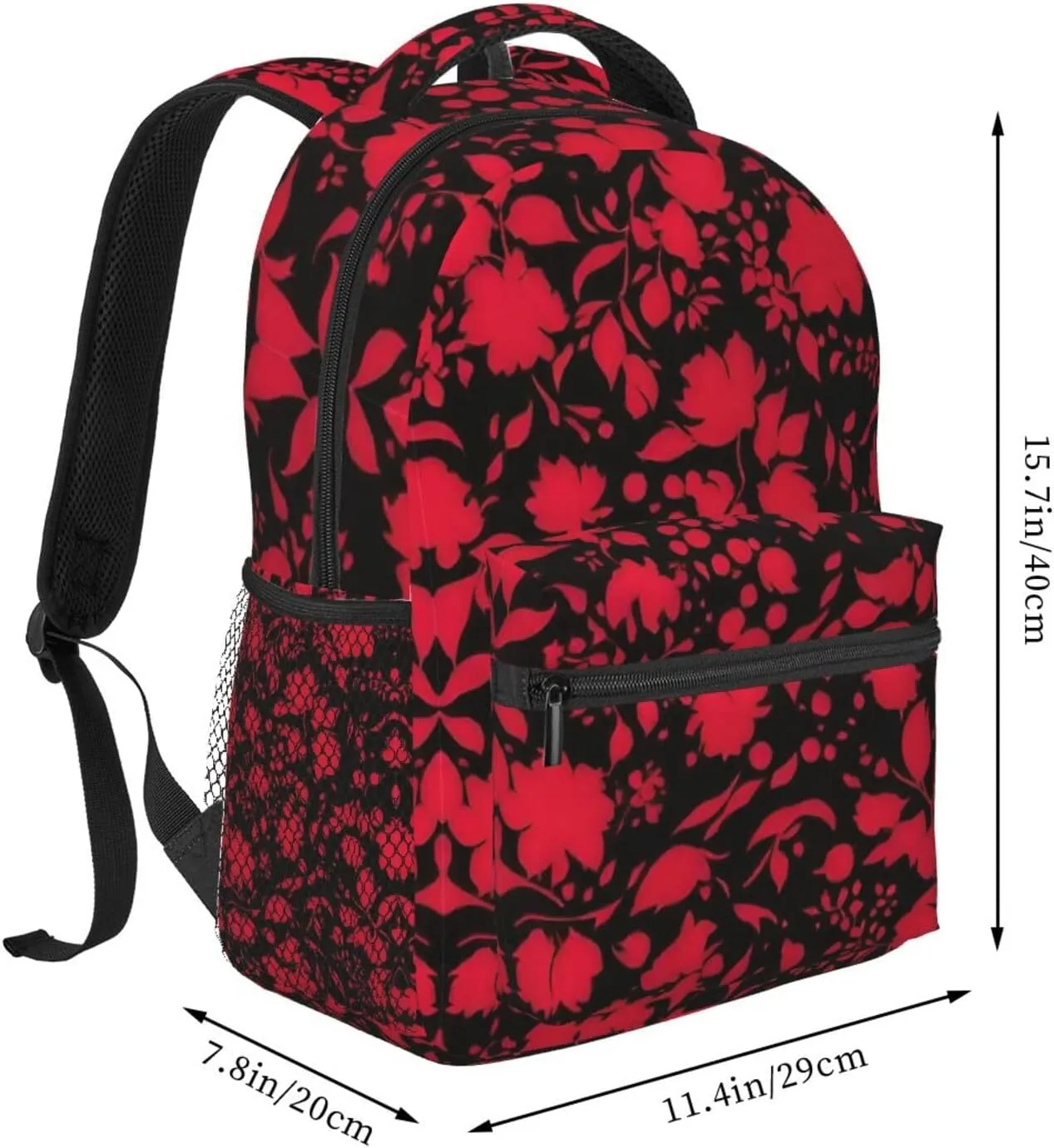Trekking separable objective discharge bewilder Picnic Walking Cycling - Large Capacity Anti-Theft Multipurpose Shoulder Bag, Classic Horror Blood Splatter Black Art Casual Daypack Polyester Daypack Backpack for 