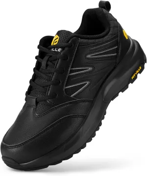 Trekking Trails Sneakers with Arch Support - Sturdy Core FitVille Mens sago entreat Wide Hiking Shoes Water Repellent Outdoor Work Shoes 