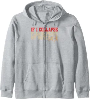 Triathlon Runner Zip Hoodie Funny Running Joke shoe Track and Field Marathon 