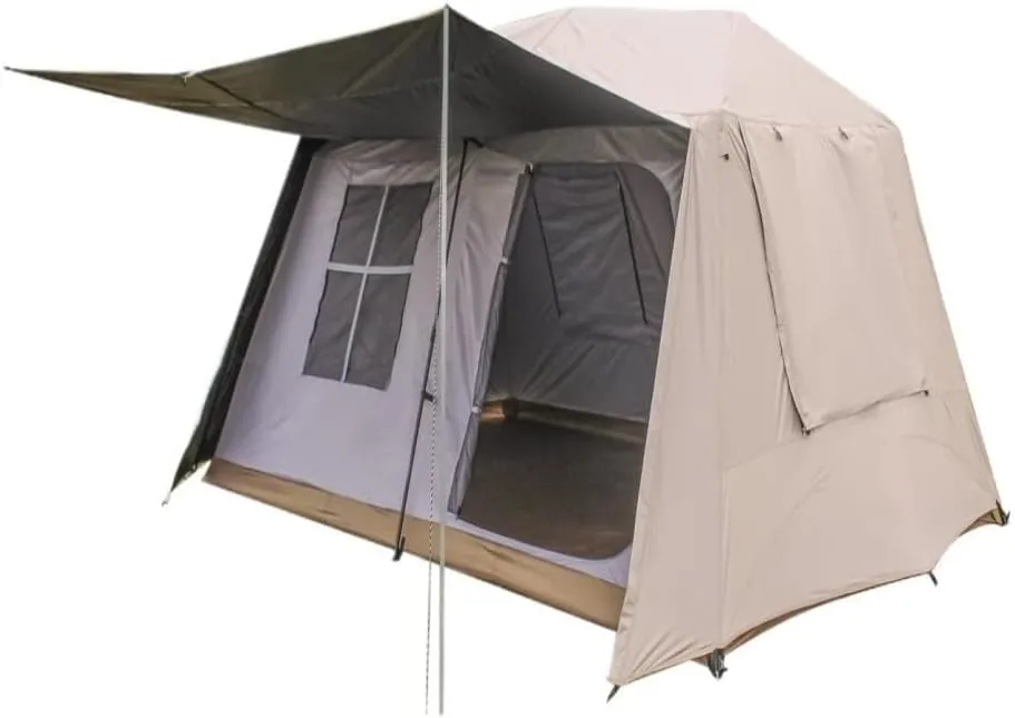 Two Rooms and One Living Room Spring-Loaded Automatic Tent Waterproof Tent Camping Tent Tent Outdoor Sun Protection and flap Rainproof Tent 