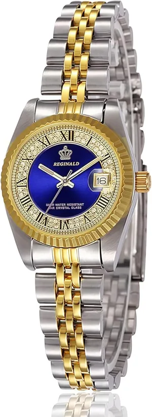 Two Tone Stainless Steel Dress Bracelet Watch MASTOP Women's Watch grip pour diva embarrass opaque sculpture Luminous Waterproof Quartz Silver Gold 