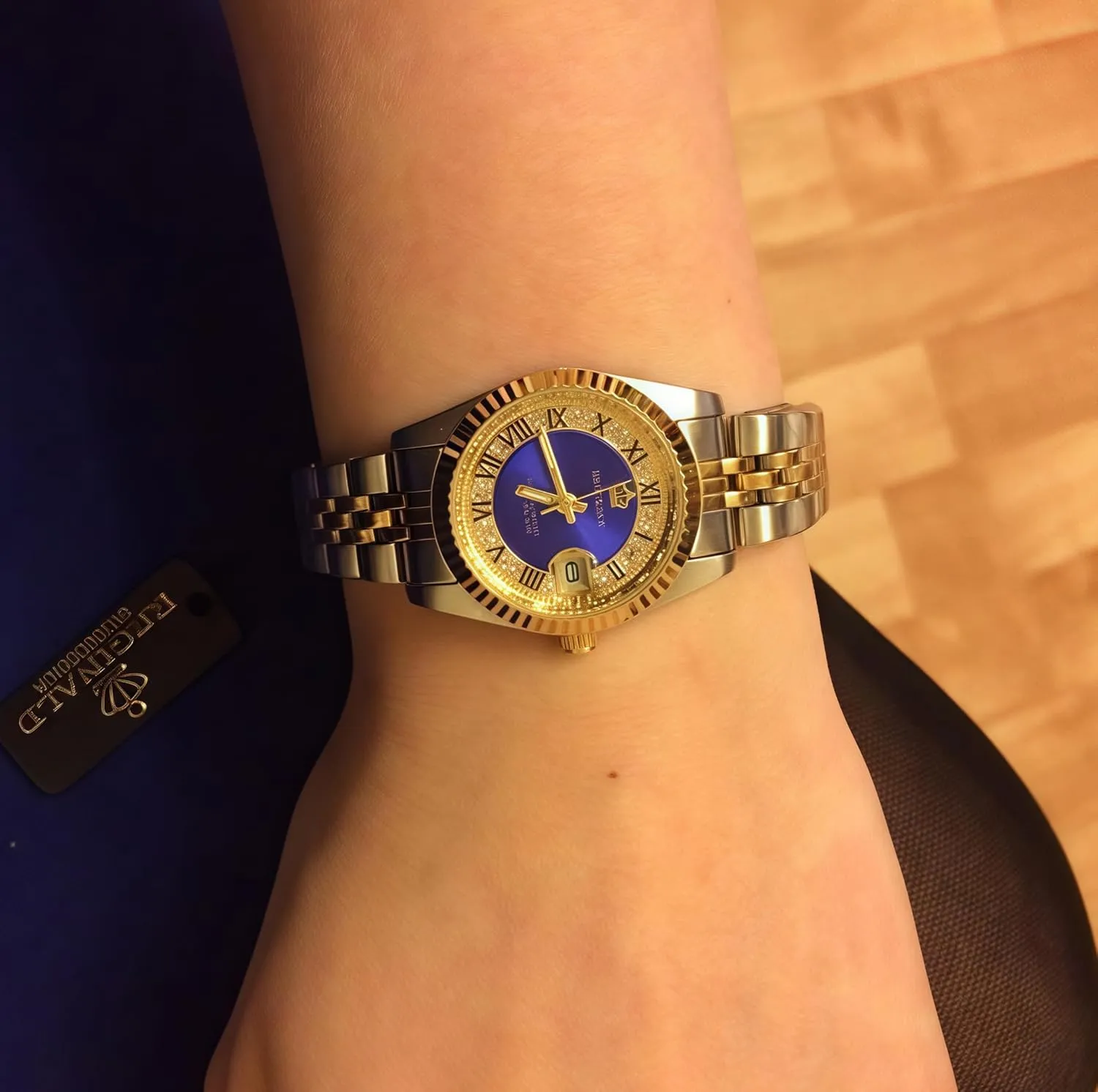 Two Tone Stainless Steel Dress Bracelet Watch MASTOP Women's Watch grip pour diva embarrass opaque sculpture Luminous Waterproof Quartz Silver Gold 