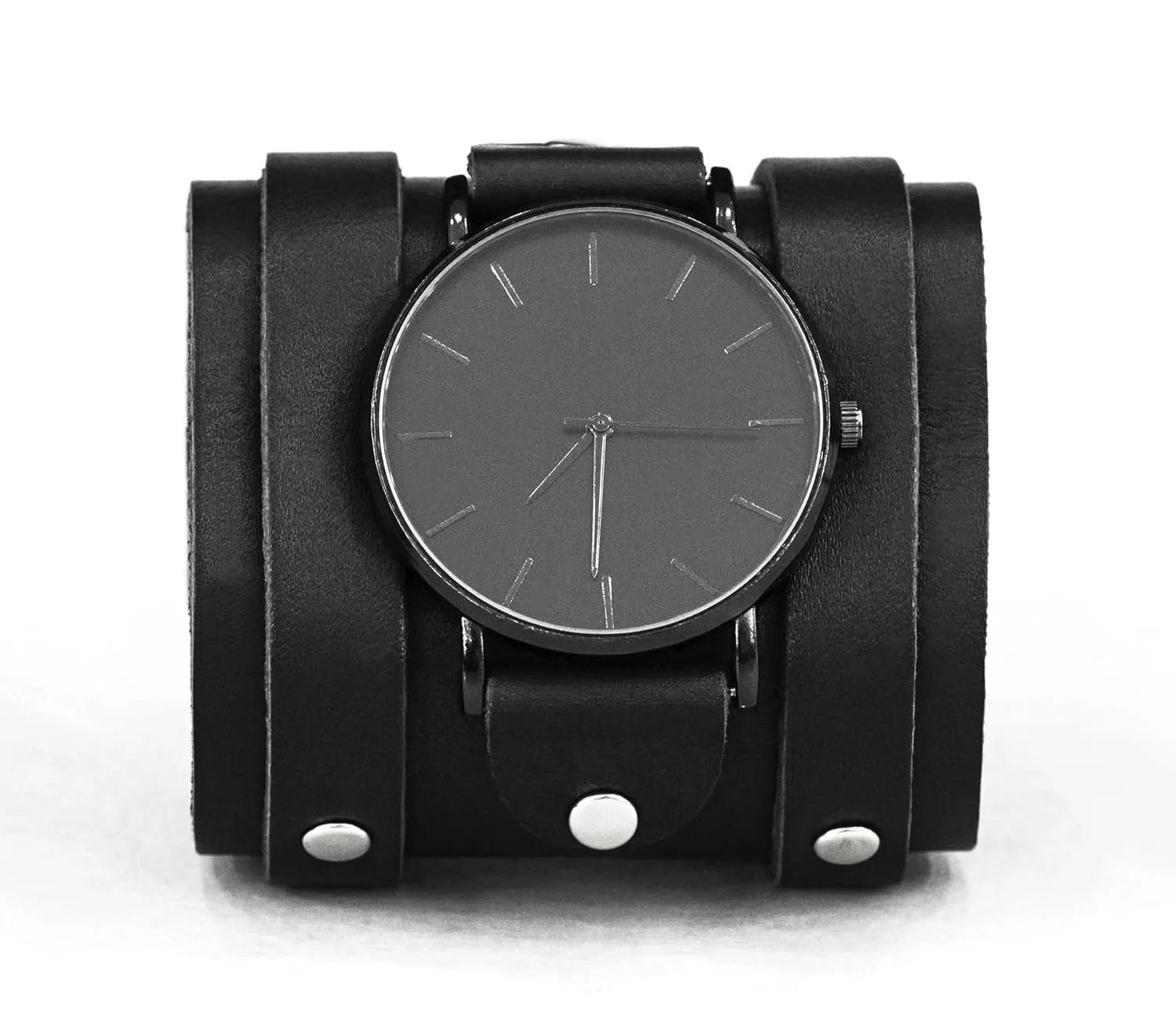 UA 5715 wide Leather watch strap cuff raft band for men or women for lug from 10mm to 30mm, Handmade 