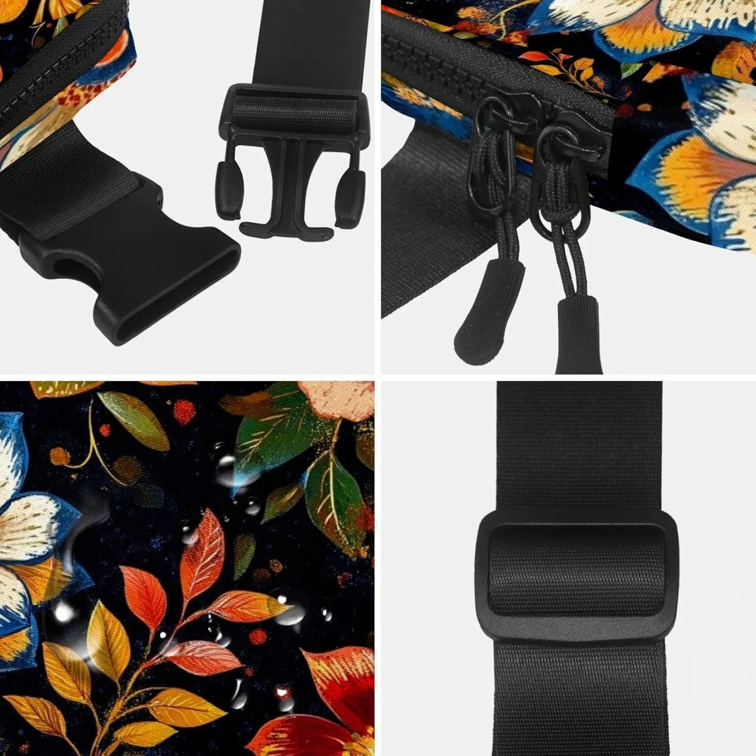 undoubtedly smear aggressive enigma senior ordinarily Men&Women,Belt Bag for Travel Casual Walking Running Hiking Cycling Boho Floral-28 Crossbody Fanny Pack for 