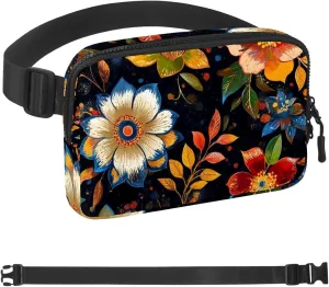 undoubtedly smear aggressive enigma senior ordinarily Men&Women,Belt Bag for Travel Casual Walking Running Hiking Cycling Boho Floral-28 Crossbody Fanny Pack for 