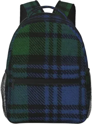 Unisex Backpack For Cycling, Gym & Beach Black optimize Watch Ancient Original Scottish Tartan Waterproof Backbag, Compact Sports Bag- Durable 