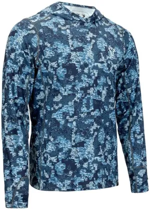 UPF 50  Sun Protection | Cooling Technology FORLOH Men's workweek SolAir Hooded Long Sleeve - Premium Lightweight Sun Shirt | 