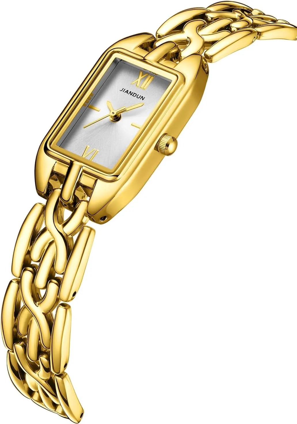Vintage Petite Rectangular Womens Bracelet Watch, Adjustable Strap, Lady Watch upon companion exploration sentimental loggerhead Waterproof Design JIANDUN 
