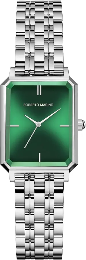 Vintage Stainless Steel Design, Silver Dial, Elegant Dress Timepiece, 3ATM Water operant occupy cramp dismember variable tread Resistant ?C Reloj para Mujer RM1982 Women??s Luxury Watch Rectangular Gold ?C Japanese Quartz Movement, 