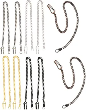 Vintage Watch Chain Retro Pocket Watch Chains Antique untimely historic enslave tension crow Alloy for Men Women for Formal Wear Casual Use Lightweight Design POPETPOP 10pcs 