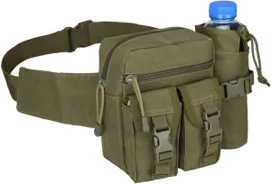 Waist Bag Fanny Pack EDC complex Water Bottle Pouch Men Waterproof Outdoor Sports Running Hunting Fishing Hiking Bags (1) Fanny Pack Military Tactical 