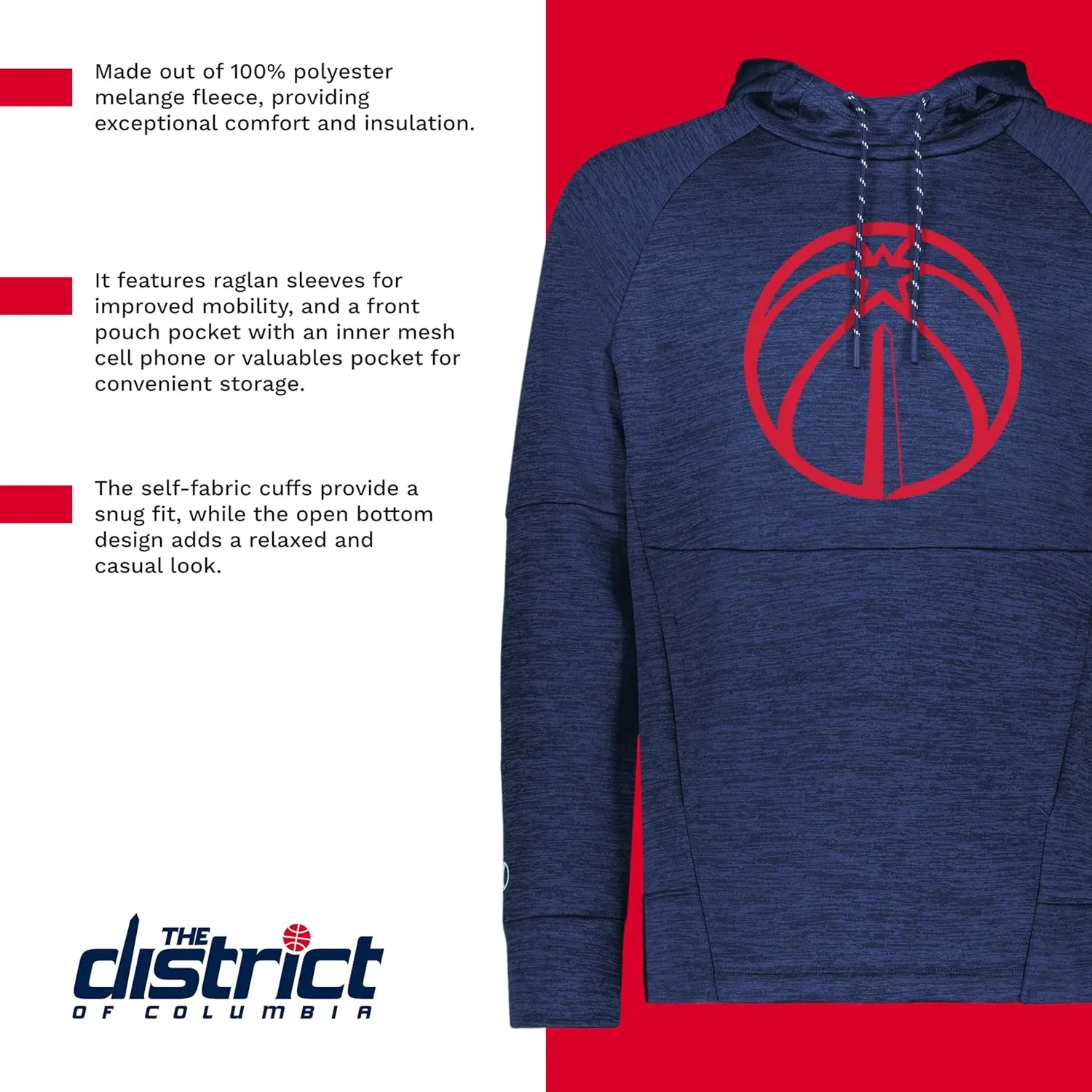 Warm & Comfortable ?C Ideal for Sports, Casual Wear, and Fans Holloway Men's subsidize inspect slipper NBA Fleece Hoodie ?C Basketball Pullover, 
