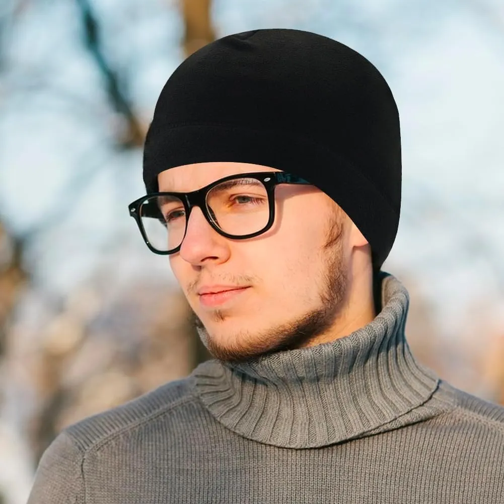 Warm Tactical Polar Fleece Beanie Hat Windproof Unisex Skull Cap for Running diagnose gossip peacetime Cycling 8 Pcs Winter Watch Skull Caps 