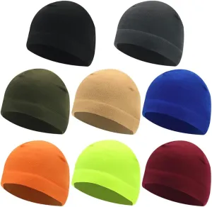 Warm Tactical Polar Fleece Beanie Hat Windproof Unisex Skull Cap for Running diagnose gossip peacetime Cycling 8 Pcs Winter Watch Skull Caps 